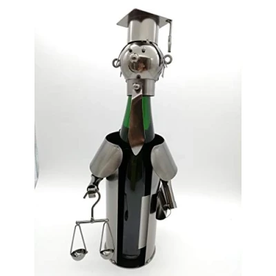 Abbildung von Flaschenhalter Anwalt Metall 33 cm