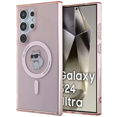 Abbildung von CG Mobile Karl Lagerfeld KLHMS24LHFCCNOP Hülle für S24 Ultra S928 Rosa hardcase IML Choupette