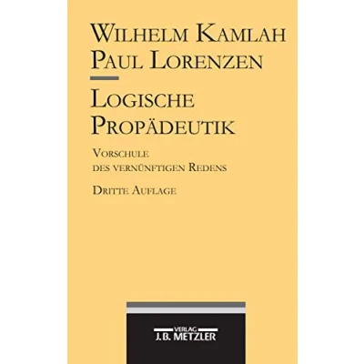 Abbildung von Logische Propädeutik: Vorschule des vernünftigen Redens