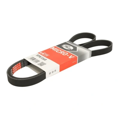 Abbildung von GATES Micro V 5PK1368 Keilrippenriemen 1368 5 Polyester, EPDM (Ethylen Propylen Dien Kautschuk) OPEL: Combo C Kasten / Kombi, Corsa Schrägheck