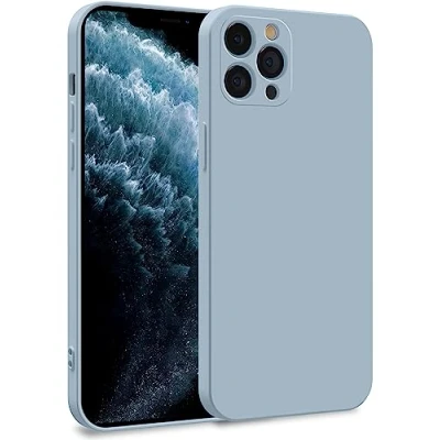 Abbildung von MyGadget Hülle kompatibel mit iPhone 11 Pro Zweilagige Handyhülle Kameraschutz Cover Innenfutter &amp; Silikon außen Hell Blau