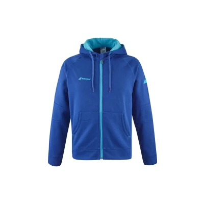Abbildung von Babolat Exercise Kapuzenpullover, Herren, Größe: Small, Blau