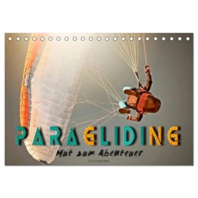 Abbildung von Paragliding Mut zum Abenteuer (Tischkalender 2025 DIN A5 quer), CALVENDO Monatskalender