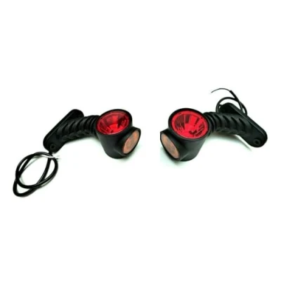 Abbildung von MelTruck 2x LED Umrissleuchte Begrenzungsleuchte E9 für LKW PKW Anhänger Rechts+Links (lange 125 mm)
