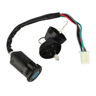 Abbildung von Keenso Motorrad Zündschloss, Universal ATV 4 polig Zündschloss wasserdichte Starterschalter für 50 90 110 125cc TAOTAO Bike