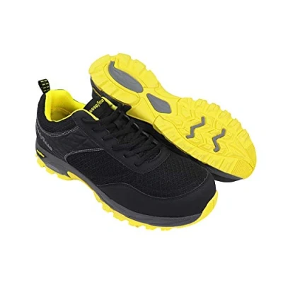 Abbildung von Goodyear Herren Arbeitskleidung athletischer Sport Comfort Sole Composite Metal Free Safety Toe &amp; Midsole Arbeitssicherheit Trainer S1P SRA HRO, Schwarz, 46 EU