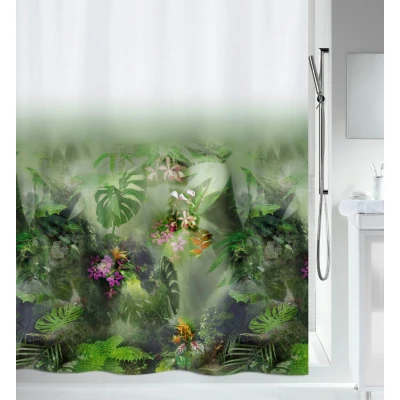 Abbildung von spirella Duschvorhang Jungle Breite 180 cm, Höhe 200 cm