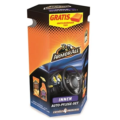 Abbildung von ARMOR ALL 61900271033 GAA99409GE Autopflege Set innen, 4 teilig + Gratis Mikrofasertuch
