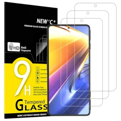 Abbildung von NEW&#039;C 3 Stück, Panzer Schutz Glas für Xiaomi Poco F4 GT, Frei von Kratzern, 9H Härte, HD Displayschutzfolie, 0.33mm Ultra klar, Ultrabeständig