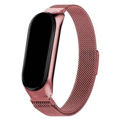 Abbildung von Cool Armband für Xiaomi Mi Band 5/6/7/Amazfit 5, Metall, Rosa, Normal, tagebuch