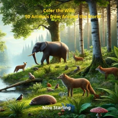Abbildung von Color the Wild: 50 Animals from Around World