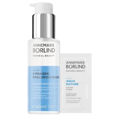 Abbildung von ANNEMARIE BÖRLIND 2 PHASEN HYALURON SHAKE (50ml) + Gratis AQUANATURE Aufpolsternde Augencreme im Sachet Bei Feuchtigkeitsarmer Haut Versorgt Die Effektiv und Nachhaltig Mit Feuchtigkeit