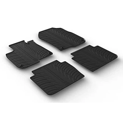 Abbildung von Gledring 0741 Fußmattensatz Gummi vorne und hinten 4 schwarz 750mm 550mm HONDA: CR V 5