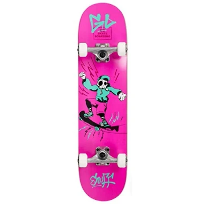 Abbildung von Enuff Skully 7.25 &quot;x29.5&quot; Pink / Weiß Skateboard