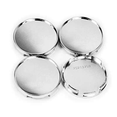 Abbildung von RhinoTuning 4 Stück Radnabenkappen für Nabendeckel OD 60 mm ID 58 mm, Chrom Radnabenabdeckung Geeignet Quattroporte GranTurismo GranSport Ghibli Levante Serie A 16&quot; Rad, 4B601170 Felgendeckel