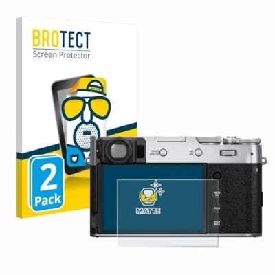 Abbildung von BROTECT Entspiegelungs Schutzfolie für Fujifilm X100V (2 Stück) Matte Displayschutz Folie, Anti Reflex, Fingerprint