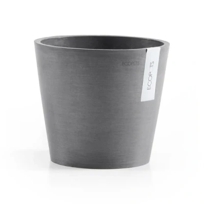 Abbildung von Ecopots Amsterdam 20 cm grau Übertopf/Blumentopf