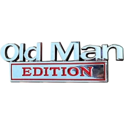 Abbildung von Old Edition Auto 3D Metall Chrom Aufkleber Emblem Badge Abzeichen Logo Kofferraum Körper Tür Styling (Silver)