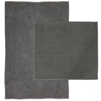 Abbildung von NYVI Badematte Badematten Set 2 teilig NYVISpa Chenille Badezimmerteppich Set, Höhe 20 mm, Polyester, Rutschfest, Saugfähig, Schnell Trocknend, Fußbodenheizung geeignet