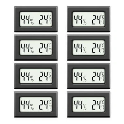 Abbildung von MAVORI Raumthermometer und Hygrometer innen mit sehr präzisen Messwerten, 8 tlg., Thermometer digital