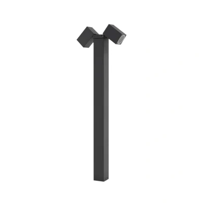 Abbildung von Lindby Wegeleuchte Othil, 2 flg., 80 cm, grau, Aluminium