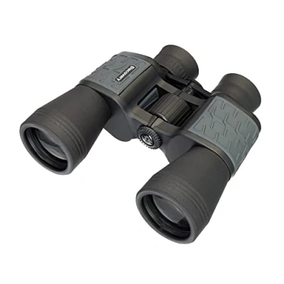 Abbildung von Discovery Flint 10x50 Feld Porro Prismen Fernglas mit Aluminiumgehäuse und Durchgehend Mehrfachvergüteter BK 7 Glasoptik