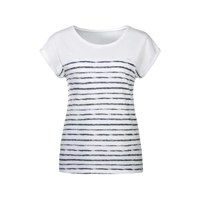 Abbildung von Beach Time Tshirt print weißnavy, Damen, Größe: 48/50, Weiß navy