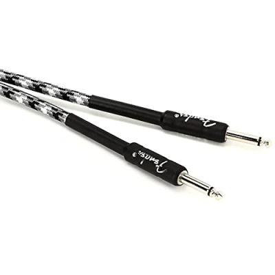 Abbildung von Fender Professional Series Grau Schwarz Weiß 3 m Gerade Klinke
