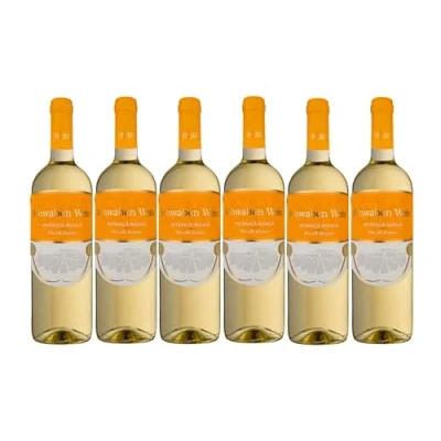 Abbildung von Cramele Recas SCHWABEN WEIN Feteasca Regala Weißwein halbtrocken aus Rumänien Weinpaket 6 x 0,75 L