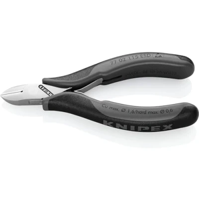 Abbildung von Knipex KP 7702115ESD, Diagonale Zange, 1,1 cm, 1,4 7,5 mm, 1,6 Schutz vor elektrostatischer Entladung (ESD)