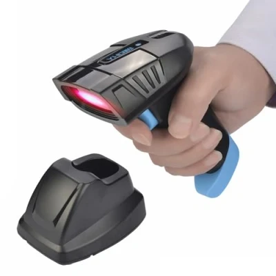 Abbildung von Barcode Scanner, 1D Code ideal für Lager und Geschäft, Dockingstation automatischen Aufladen des Lesegeräts, Kabelloser Codeleser EAN, HD6100 HDWR