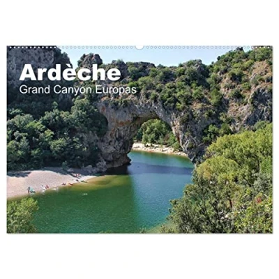 Abbildung von Ardèche, Grand Canyon Europas (Wandkalender 2025 DIN A2 quer), CALVENDO Monatskalender