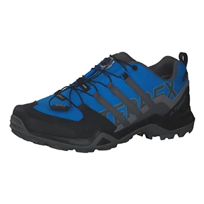 Abbildung von adidas Herren Terrex Swift R2 Gore TEX Hiking Shoes Wanderschuhe, Blue Rush/Grey Four/Core Black, 40 EU