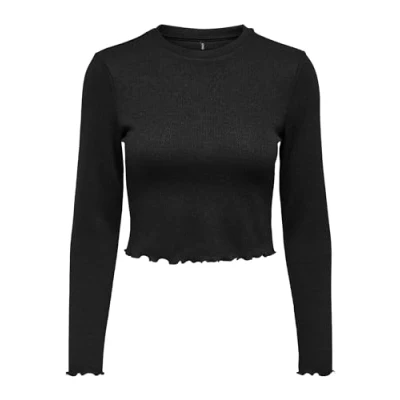 Abbildung von ONLY Langarmshirt, Damen, Größe: XS, Black