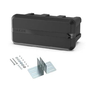 Abbildung von DAKEN Blackit Lite 1 Deichselbox mit Deichselhalterung 550 x 250 295 mm Werkzeugkiste