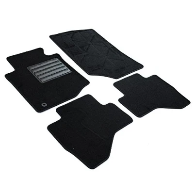Abbildung von MDM SP 562 Fußmatten Velours Autoteppich passend für Citroen C1 / Peugeot 107 Toyota Aygo 2005&gt;2014