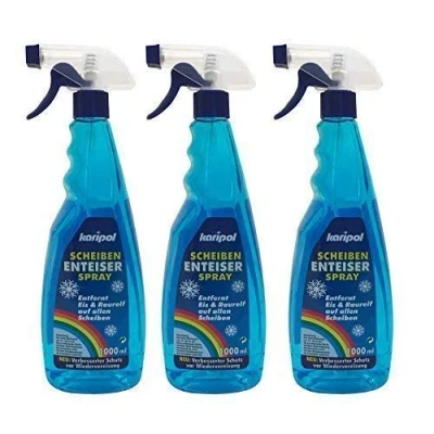 Abbildung von Preisjubel 3 x 1L karipol Scheiben Enteiserspray, Scheibenenteiser Spray,