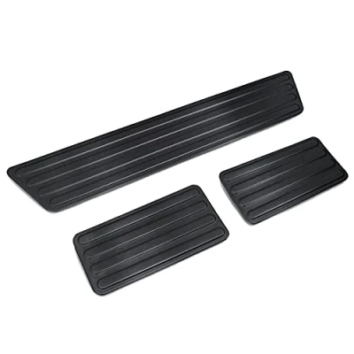 Abbildung von tuning art XF514 2 3 teiliges Edelstahl Einstiegsleisten Set passend für VW T6 T6.1 Multivan Caravelle 2015 , Farbe:Anthrazit