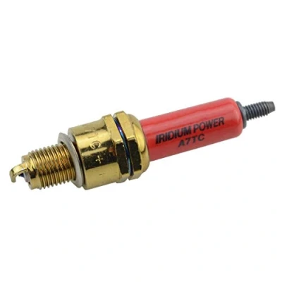 Abbildung von GOOFIT A7TC Zündkerze Zündungen Iridium Power Ersatz für 50cc 110cc 125cc 150cc ATV Dirtbike Go Kart Moped rot