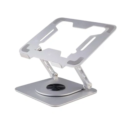 Abbildung von Ewent Laptop Ständer mit 360 Drehbarer Basis aus Aluminiumlegierung, Höhenverstellbar, Belüfteter, Verstellbarer ergonomischer Ständer, Faltbarer Stand, für 10 17,3&quot;