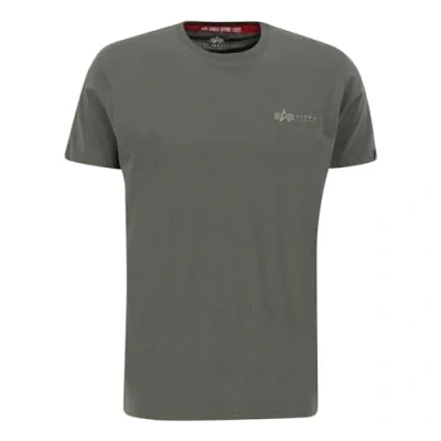 Abbildung von Alpha Industries AIR Force Tshirt print, Herren, Größe: Large, Dark olive