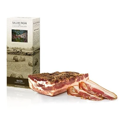 Abbildung von Bacon Pancetta affumicata Salumi Pasini® Geräucherter Bauchspeck 100% italienisches Fleisch 700 gr