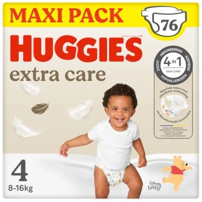 Abbildung von Huggies Extra Care Megapack 4^ 7 18 kg 76 Stück
