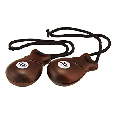 Abbildung von Meinl Percussion Traditional Finger Castanet Kastagnette mit Fingerschlaufen Concert Musikinstrument Indischer Palisander, Natur (FC2)