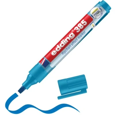 Abbildung von 10 x edding Flipchartmarker effect 4 385010 hellblau