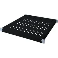 Abbildung von DIGITUS Fachboden Variable Tiefe Zum Festeinbau 19 Zoll 1HE Traglast 50 kg Für Netzwerkschänke &amp; Serverschränke Ab 800 mm Schranktiefe Schwarz