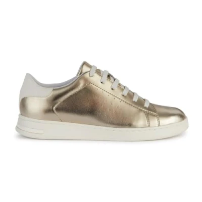 Abbildung von Geox CUIR Jaysen Sneaker low, Damen, Größe: 38, Or clair blanc Schuhe