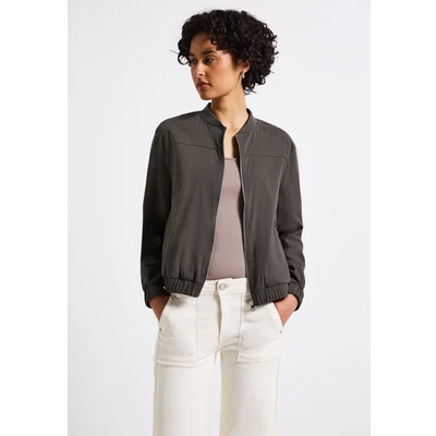 Abbildung von Street One Blouson IN Unifarbe Bomberjacke, Damen, Größe: 36, Braun