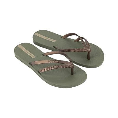 Abbildung von Ipanema Damen Bossa Fem Flipflop, Green Bronze, 41/42 EU