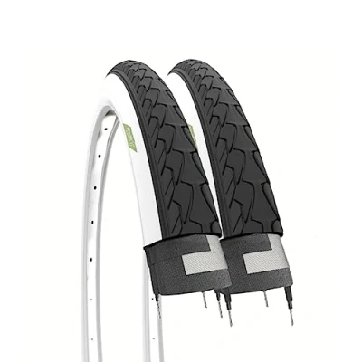 Abbildung von Ecovelò Unisex Erwachsene Reifen 700 x 35 C (37 622) 28 1.35 Citybike Rennrad Trekking 1 5/8 3/8 2, Schwarz Weiß, Einheitsgröße